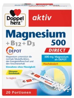 Doppel Herz Magnesium 500+B12+D3